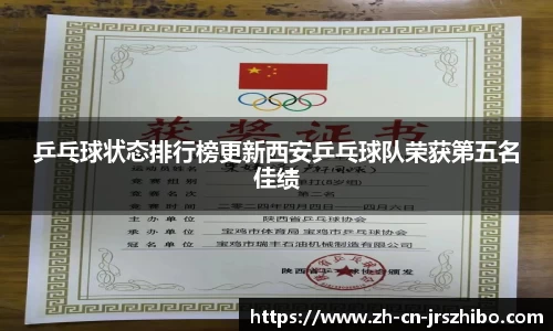 乒乓球状态排行榜更新西安乒乓球队荣获第五名佳绩